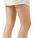 Women 100% Linen Skirt | Micro Mini Length, High Waist, Drawstring, Pockets, Casual Summer (Beige, XS)