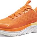 Men's Slip On Walking Shoes Running Comfortable Tennis Breathable Non Slip Athletic Gym Workout Cross Training Fashion Sneakers (11, Orange)