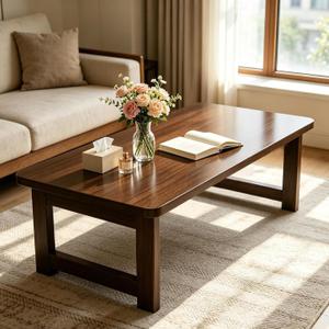 Japanese Folding Floor Table Foldable Coffee Tables Low Tables Versatile for Sitting Dining Table Tea Tatami Desk No Assembly Unique (39.4 * 19.7 * 11.8 inch)