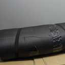 Amazon Basics 1-Inch Extra Thick Workout Exercise Yoga Mat with Carrying Strap, 74" x 24", Black