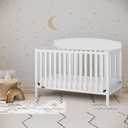 Graco Benton 5-in-1 Convertible Crib GREENGUARD Gold Certified, Converts from Baby Crib to Toddler Bed, Daybed and Full-Size Bed, Fits Standard Full-Size Crib Mattress (White)