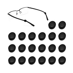 lvvfit Silicone Eyeglasses Temple Grips Retainer, Anti-Slip Soft Silicone Glasses Retainers, Mini Eyewear Retainer, Frame Grips for Spectacle, Eyewear, Glasses, Sunglasses (10 Pairs Black)