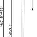 Boat Oars, 2Pcs Oars for Row Boat of Oars 51.97" Long with Oar Locks, Split Shaft Aluminum Oars Canoe Kayak for Inflatable Boat Rubber Dinghy Water Marine Sports