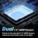 Insta360 X3 - Waterproof 360 Action Camera with 1/2" 48MP Sensors, 5.7K 360 Active HDR Video, 72MP 360 Photo, 4K Single-Lens, 60fps Me Mode, Stabilization, 2.29" Touchscreen, AI Editing, Live Stream