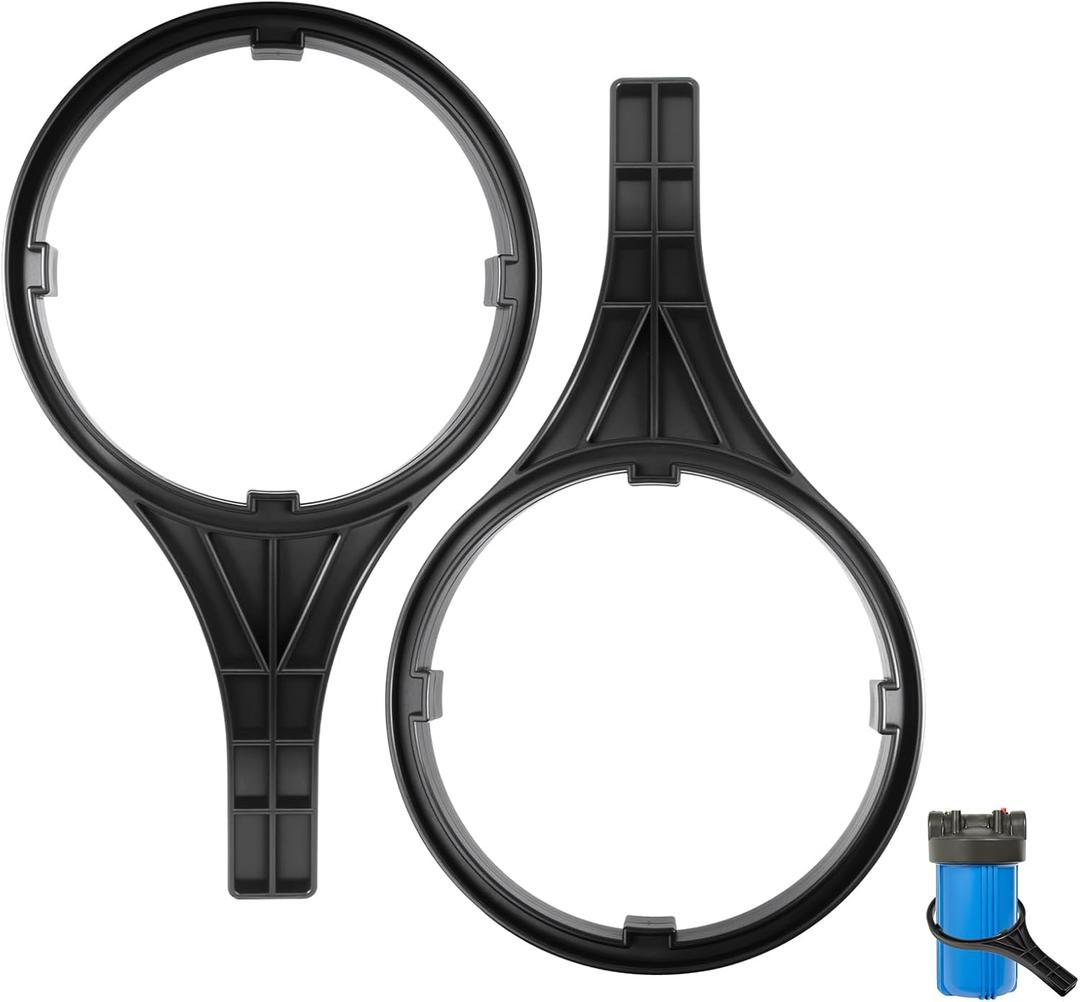 2 Pack Heavy Duty Water Filter Wrench (6.38" Max Inner Diameter), Durable Water Filter Wrench for Big Blue Style Filter Housings, Big Blue Filter Wrench Compatible with 4.5"x10" or 4.5"x20" Cartridges