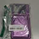 Vihibii for Samsung Galaxy S25 Ultra Case with Card Holder (4 Cards), Built-in 2X Tempered Glass Screen Protector, Slide Lens Cover, Rugged & Shockproof Wallet Case for S25 Ultra 6.9" 5G, Dark Purple