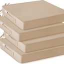 IPYNBAP Outdoor Chair Cushions Set of 4 -Waterproof Outdoor Seat Cushions for Patio Furniture, Patio Chair Cushion with Handle and Ties, Out Door Chair Pads,17x16x2-Square,Beige