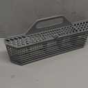 Universal Dishwasher Cutlery Basket Replacement WD28X10128 Dishwasher Utensil Silverware Basket, Compatible with Part No. AH959351, EA959351, PS959351, WD28X10127, WD28X10132