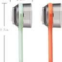 2 x 2-Piece Vegetable Peeler Set - Stainless Steel Potato Peeler and Fruit Peeler, Ideal for Kitchen Use, Apple Peeler, Carrot Peeler, Orange Peeler with Comfortable Grip