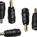DC Power Adapter 5.5x2.1mm Female to 4.0x1.7mm Male Barrel Connector - PSP CCTV Camera Radio 5-Pack