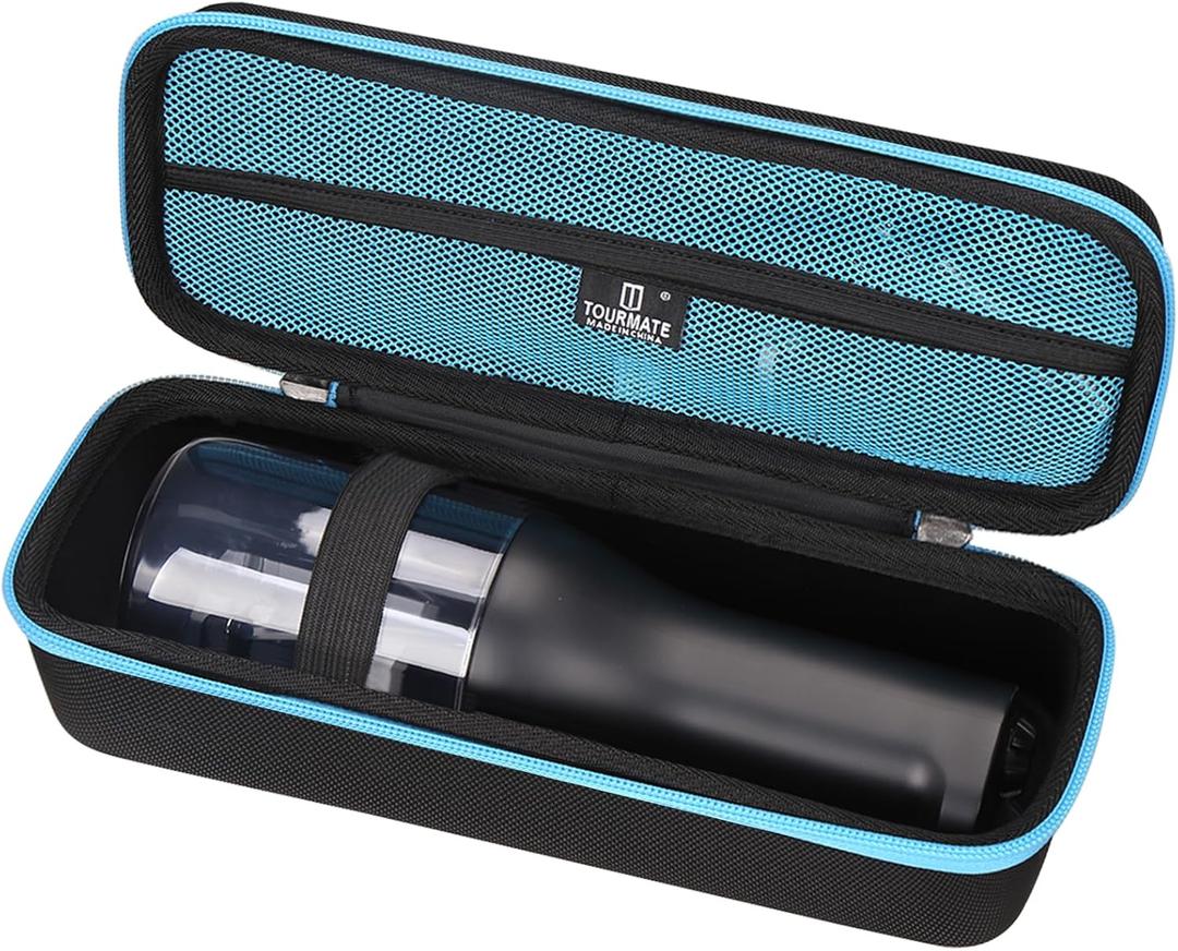 Tourmate Hard Case applicable Philips Flosser,Travel Case for Sonicare Flosser HX3826/HX3827/21, Cordless Power Flosser 3000 Storage Box (Only Box) (Black + Blue)