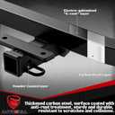 Class 3 Trailer Hitch Compatible with 2016 2017 2018 2019 2020 2021 2022 2023 Toyota Tacoma, 2 inch Rear Tow Hitch Receiver, Black Powder Coated Alloy Carbon Steel