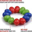 Egg Shaker Set - Non Toxic Baby Musical Instruments and Toddler Percussion - Music Shaker Eggs for Infants, Kids and Adults - Hand Shaker Rhythm Instrument for Classroom or Preschool (3-Pack)