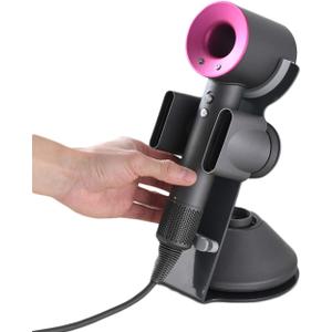 I'smartmoon Hair Dryer Stand Holder for Dyson Supersonic, Aluminum Alloy Bracket Power Plug Holder, Bathroom Organizer for Dyson Supersonic hairdryer Care Tools (Gray)