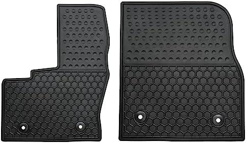 Lwope Car Floor Mats Custom Fit for Ford Transit Connect 2014-2021 Black Rubber All Weather Protection Auto Floor Liners Heavy Duty Odorless