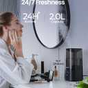 ROSEKM Humidifiers for Bedroom, 2.0L Cool Mist Humidifier for Home Plant and Baby Nursery, Quiet Ultrasonic Humidifier with 360 Nozzle, Auto Shut-Off, Filterless, Black