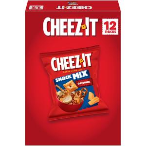 Cheez-It Snack Mix, Office and Kids Snacks, Classic, 9oz Box (12 Packs) (0.75 Ounce (Pack of 12))