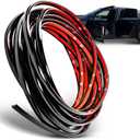 True Line Automotive L Shaped Car Door Edge Guards - 12 FT Car Door Edge Protector - Ultra-Durable Door Edge Guard with 3M Adhesive, Universal Fitting, Scratch Protection for Car Doors, Lightweight