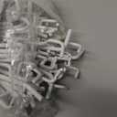 uxcell 50 Pcs Heavy Duty Pegboard Hooks, 6-inch Shelving Hooks for 1/4" Pegboard, Pegboard Display Hook Holder Organizer for Garage, Office, and Kitchen, White