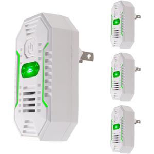 Plug In Air Purifier Negative Ion Portable Air Freshener for Home, Bedroom Kitchen Office Garage Room Air Ionizers Pets Smell Odor Dust Quiet Operation Air Cleaner (4)