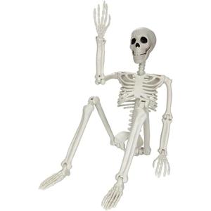 Halloween Skeleton Decorations,5.4FT Posable Human Skeleton Decorations for Halloween Party Decor, Haunted House Props Indoor Outdoor Decoration