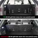 LASFIT Floor Mats & Backrest Mats & Cargo Mats for Mazda CX-90/CX-90 PHEV 2026 2025 2024 7 Seats (Only Fit 3rd Row 60/40 Split-Bench Seats) All Weather TPE Custom Fit Car Liners for CX-90/CX-90 PHEV
