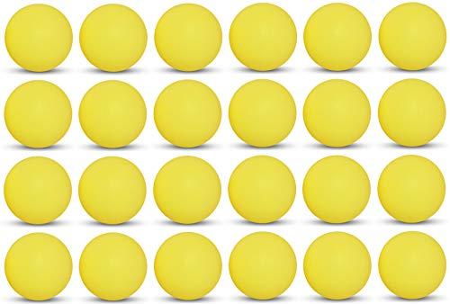Tiger Tail Sports Recreational-Quality (1-Star, 40mm) Ping Pong Balls (Yellow, 24-Pack)