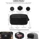 Tactical Admin Pouch Molle Vest Pouch, Premium Quality Nylon 1000d Materials, Multi-Purpose EDC Pouch Organizer (Black)