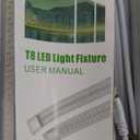 20 Pack LED Shop Light,8FT 120W 12000LM 6500K,T8 LED Lights White,no dimmabl,High Output,Clear Cover,Four Rows,Integrated,V Shape 8 Foot Light Tubes,LED Shop Light for Garage Workshop