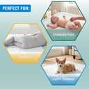 MED PRIDE Disposable Chux Pads 23in X 36in, Super Absorbent Bed Pads for Incontinence, Underpads for Adults, Kids, Pets (50 Count (Pack of 1) Blue/White)