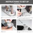 Fida Cat Harness and Leash Set for Walking Kitten and Puppy, Escape Proof Kitten Harness with Breathable Lightweight Soft Mesh, Adjustable Reflective Step-in Design for Kitten and Puppy.(XXXS, Grey)
