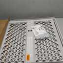 MYPET Universal Pet Gate: 26 - 42 Wide Dog Gate for Doorways with Pressure Fit or Swinging Door Hardware Mounting Types Included: 26" Tall; Gray