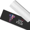 Rockrose DTF Transfer Film Roll 13 in x 328FT, Double Sided Matte, DTF Paper for Inkjet Printer, Cold/Hot Peel Heat Transfer Paper for T-Shirts, Direct to Film