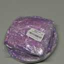 96 Pcs Purple Silver Tableware Set for Birthday Party Decor Disposable Dessert Plates Napkins Forks for 24 Guests Elegant Purple Tableware for Women Girls Baby Shower Bridal Shower Party Supplies