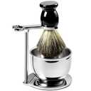 GRUTTI Shaving Brushes Kit For Men, 3 In 1 Shaving Brush Set Includes Shaving Brush, Shaving Bowl, Shaving Stand