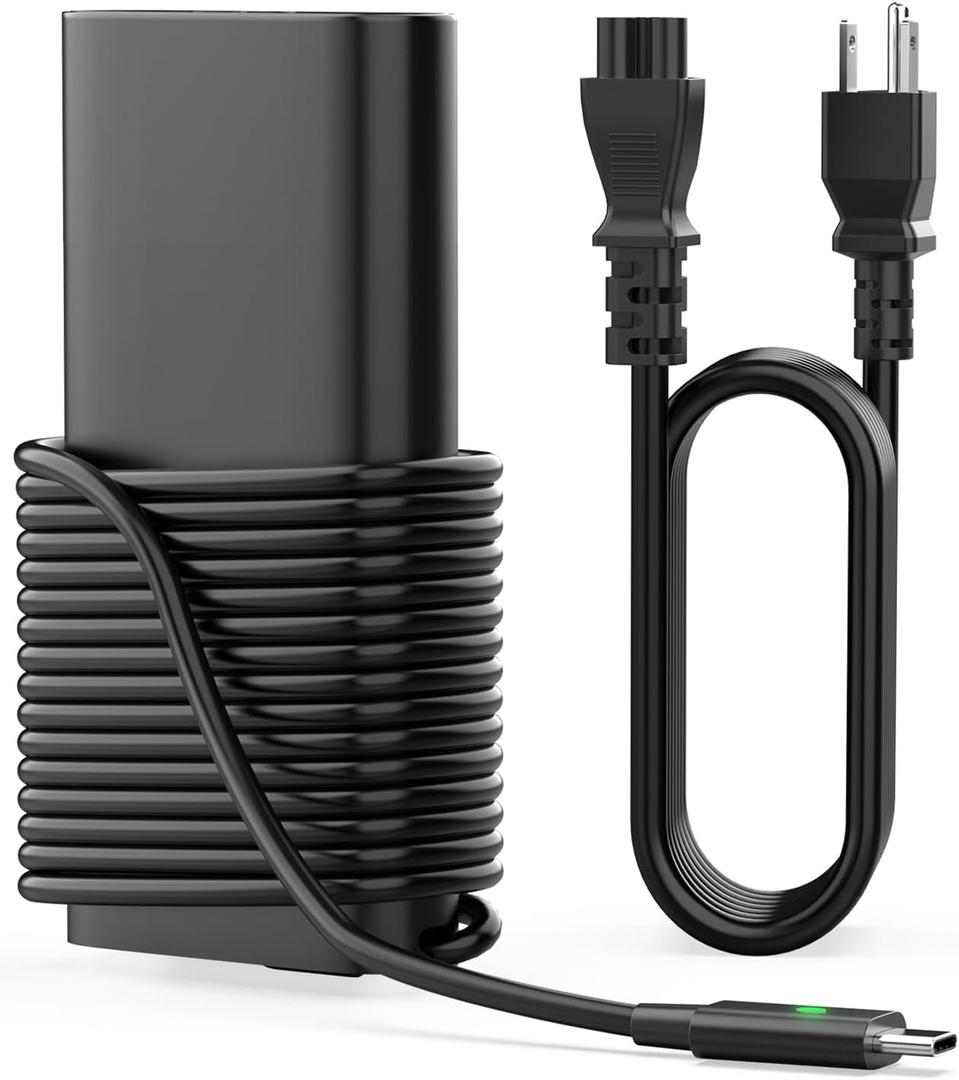 ROLADA 130W USB C Charger Compatible with Dell Latitude 5000 7000 9000 Series 5320 5330 5420 5430 5520 5530 9410 9420 9430, XPS 15 17 9575 9500 9510, Precision 5770 5760 Type C Slim Power Cord