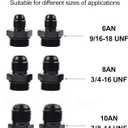 EVIL ENERGY Inline Fuel Filter 100 Micron with 6AN 8AN 10AN Adapter Universal 50MM (Silver-3)