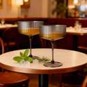 LIYH 20 Pcs Plastic Martini Glasses 10 Oz Clear Black Disposable Martini Glasses Cocktail Coupe Plastic Champagne Tower Disposable Wine Cups Perfect for Bar Cocktails Parties Wedding