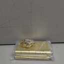 goldenwarm 3 Pack Satin Brass Residential Heavy Duty Iron Door Hinges, 4 Inch x 4 Inch Interior and Exterior Gold Door Hinges with 5/8" Radius Corners