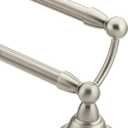Moen Sage Collection Spot Resist Brushed Nickel 24-Inch Double-Towel Bar, Wall Mounted Bath Towel Hanger with Two Rods, DN6822BN, Brushed Nickel 