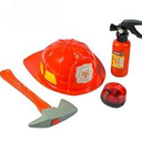 Boy Girl Firefighter Roleplay Toy with Fire Extinguisher and Authentic Accessories for Boy Girl Fun Fireman Costume Play Set for Imaginative Adventures
