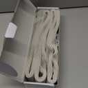 AJAZZ 100% Blackout Magnetic Door Curtain Accordion Doors Interior Folding Closet Door Curtain Invisible Applicable Bedroom Room Living Room Doorway (Cream White 42" W x 78" L) 1 Panel