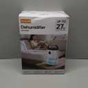 Dehumidifier for Home, 68 OZ Water Tank Dehumidifiers for Bathroom, Bedroom, Living room with, Auto Humidity Control, Digital Display, 7 Color Breathing Light, White (Black and Blue)