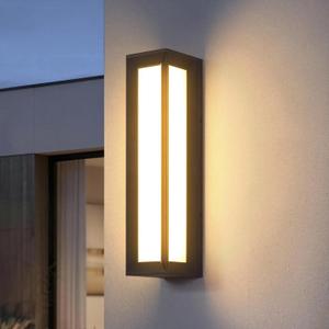Glass Outdoor Wall Lights, 26" Waterproof Outdoor Wall Sconce, 5.9"Lx6.7 "Wx 25.6"H