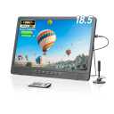 NORTHING 18.5" Portable TV for Camping, 6000mAH Built-in Power Operated TV, Full HD 1080P Small T V with Antenna, 12v TV for Car, Support USB/HDMI/AV Input, Operated T V for RV Kitchen Power Outage