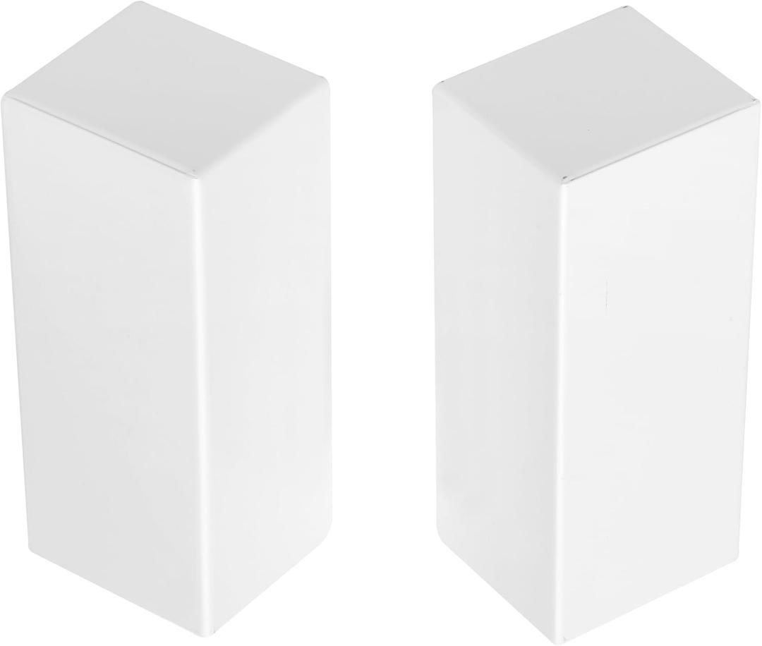 Galvanized Steel Left and Right Endcaps for Redants Baseboard Heater Covers, Rust-Resistant