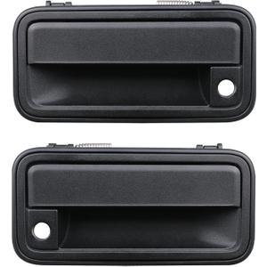 APPERFiT All Metal Exterior Door Handle Front Compatible with 1995-2000 Chevrolet Chevy Tahoe Suburban C1500 C2500 C3500 K1500 K2500 K3500 GMC Yukon Replaces 15742229 15742230 (Black)