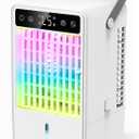 Portable Air Conditioners, Personal Mini Air Cooler Cooling Fan with 5 Speeds, 1.5L Bucket Evaporative Air Conditioner, 2 Cool Mist Air Conditioners Humidifier Fan Room Bedroom Office (White)