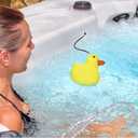 Umigy 4 Pcs Hot Tub Scum Absorber Pool Oil Absorbing Sponge Hot Tub Sponge for Scum Swimming Pool Spa Scum Absorber Hot Tub Accessories for Adults Pool Cleaning, Keeps Water Clear (Yellow Duck)