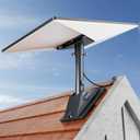 Starlink Gen 3 Mount Kit, Heavy-Duty Aluminum Roof/Wall Mount Accessories for Starlink V3, 5.5"x8.8" Stable Base, 90 Tool-Free Tilt, Insulation Guard, Satellite Dish Mounting Kit Pole & Pipe Adapter